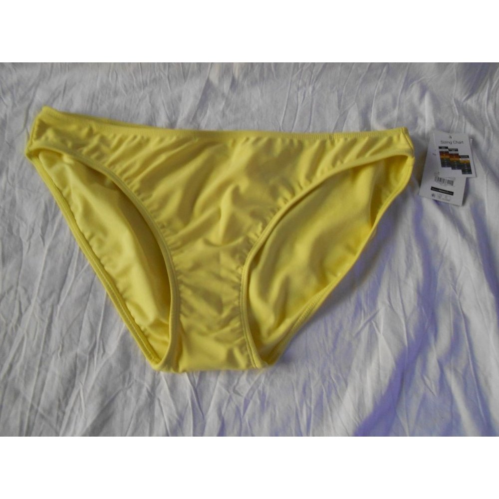 NEW CUTE Nobo No Boundaries Yellow PDQ Swim Swimsuit Bikini Bottoms sz XL 15-17